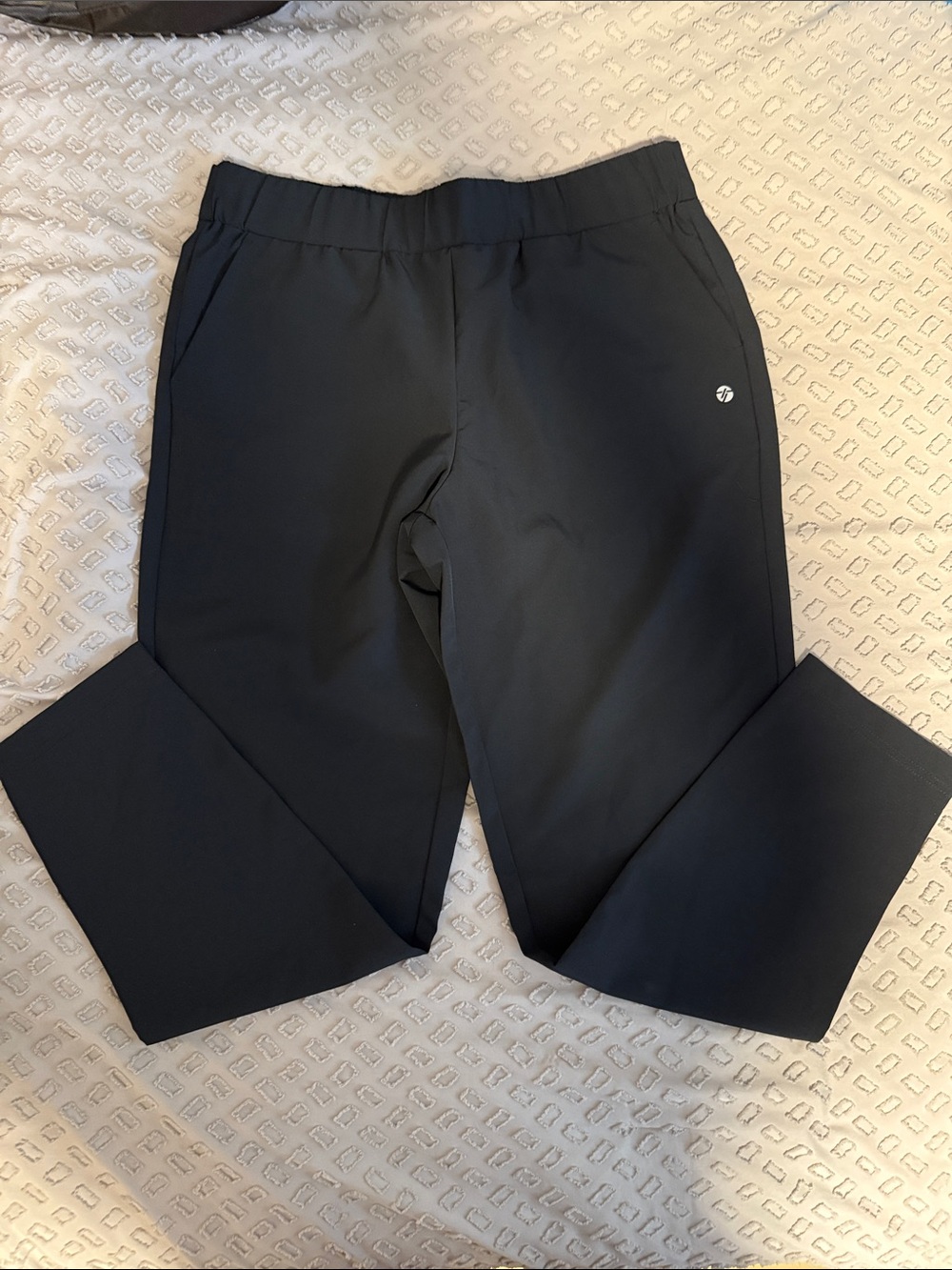 Women's Straight-Leg Black Performance Pants